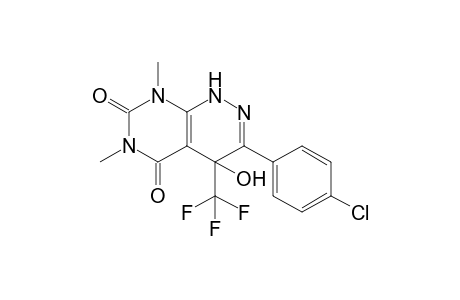 4-Trifluoromethyl-4-hydroxy-6,8-dimethyl-3-(4-chlorophenyl)-1,4,5,6,7,8-hexahydropyrimido[4,5-c]pyridazine-5,7-dione