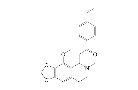 1-(4-ethylphenyl)-2-(4-methoxy-6-methyl-5,6,7,8-tetrahydro[1,3]dioxolo[4,5-g]isoquinolin-5-yl)ethanone