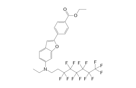 4-{6-[Ethyl(1H,1H,2H,2H-perfluorooctyl)amino]benzofuran-2-yl}benzoic acid ethyl ester