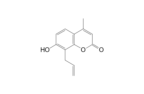 UMBELLIFERONE, 8-ALLYL-4-METHYL-,