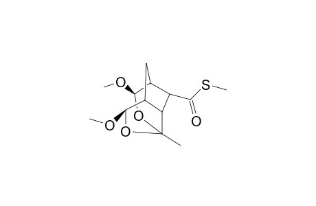 (2R,6R)-2,6-Dimethoxy-4-methyl-3,5-dioxa-tricyclo[5.2.1.0*4,8*]decane-9-carbothioic acid S-methyl ester