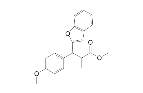 Metyl 3-(benzofuran-2'-yl)-3-(4'-methoxyphenyl)-2-methylpropanoate