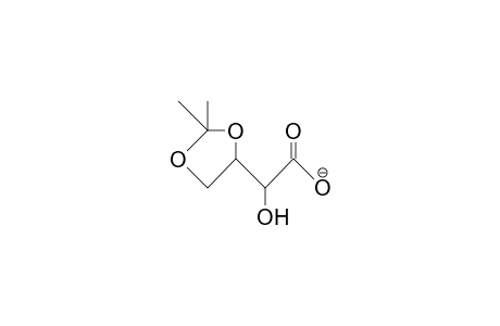 3,4-O-Isopropylidene-L-threonat anion
