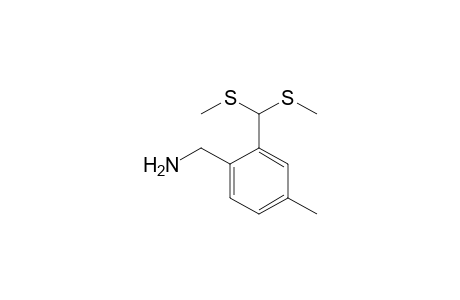 {2-[Bis(methylsulfanyl)methyl]-4-methylphenyl}methylamine