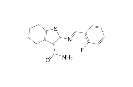 2-{[(E)-(2-fluorophenyl)methylidene]amino}-4,5,6,7-tetrahydro-1-benzothiophene-3-carboxamide