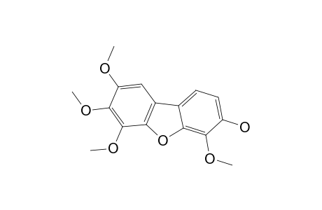 BETA-COTONEFURAN;7-HYDROXY-2,3,4,6-TETRAMETHOXY-DIBENZOFURAN