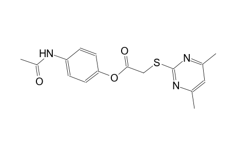 4-(acetylamino)phenyl [(4,6-dimethyl-2-pyrimidinyl)sulfanyl]acetate