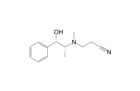 3-[(2-Hydroxy-1(R)-methyl-2(S)-phenylethyl)methylamino]propionitrile