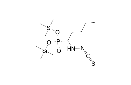 Phosphonic acid, [1-(carbonothioylhydrazino)pentyl]-, bis(trimethylsilyl) ester