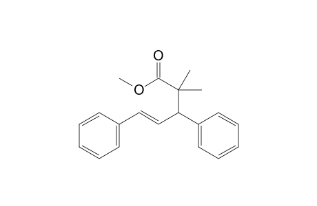 Methyl (E)-2,2-dimethyl-3,5-diphenylpent-4-enoate