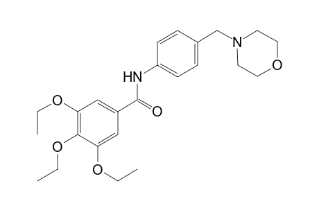 3,4,5-triethoxy-N-[4-(morpholin-4-ylmethyl)phenyl]benzamide