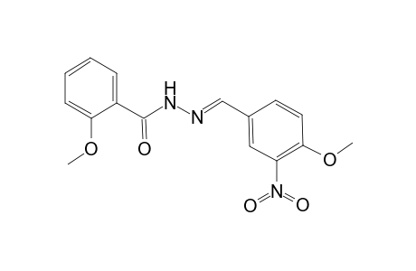 2-Methoxy-N'-[(E)-(4-methoxy-3-nitrophenyl)methylidene]benzohydrazide