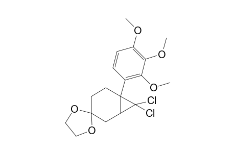 7,7-Dichloro-4-(ethylenedioxy)-1-(2',3',4'-trimethoxyphenyl)bicyclo[4.1.0]heptane