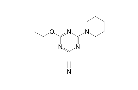 4-Ethoxy-6-(1-piperidinyl)-1,3,5-triazine-2-carbonitrile