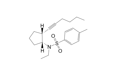 N-Ethyl-N-((1R,2R)-2-hex-1-ynyl-cyclopentyl)-4-methyl-benzenesulfonamide