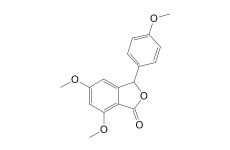 (-)-5,7-Dimethoxy-3-(4-methoxyphenyl)-1,3-dihydro-2-benzofuran-1-one