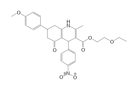 3-quinolinecarboxylic acid, 1,4,5,6,7,8-hexahydro-7-(4-methoxyphenyl)-2-methyl-4-(4-nitrophenyl)-5-oxo-, 2-ethoxyethyl ester