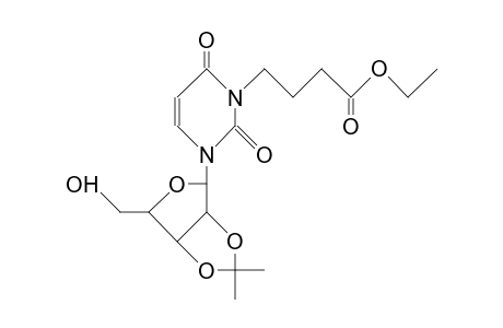 N-3-(3-Ethoxycarbonyl-propyl)-2',3'-O-isopropylidene-uridine