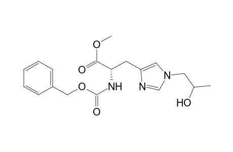 L-Histidine, 1-(2-hydroxypropyl)-N-[(phenylmethoxy)carbonyl]-, methyl ester