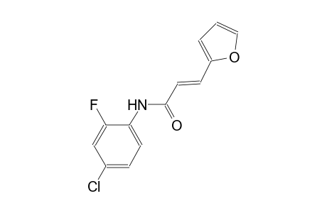 (2E)-N-(4-chloro-2-fluorophenyl)-3-(2-furyl)-2-propenamide