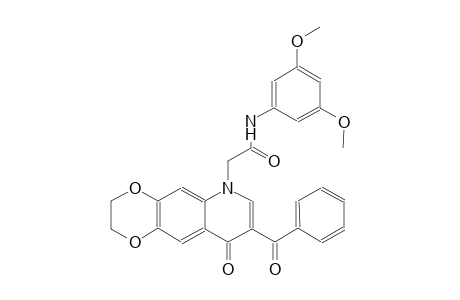 [1,4]dioxino[2,3-g]quinoline-6-acetamide, 8-benzoyl-N-(3,5-dimethoxyphenyl)-2,3,6,9-tetrahydro-9-oxo-