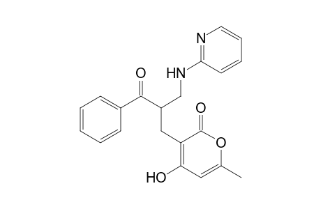 3-[2-Benzoyl-3-(2-pyridylamino)propyl]-4-hydroxy-6-methylpyran-2-one