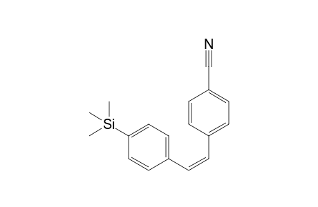 (Z)-4-Cyano-4'-(trimethylsilyl)stilbene