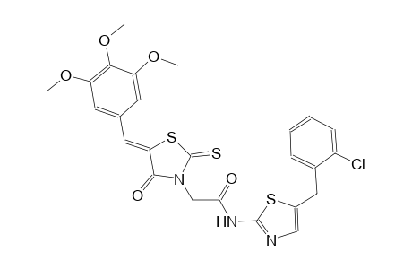 3-thiazolidineacetamide, N-[5-[(2-chlorophenyl)methyl]-2-thiazolyl]-4-oxo-2-thioxo-5-[(3,4,5-trimethoxyphenyl)methylene]-, (5Z)-