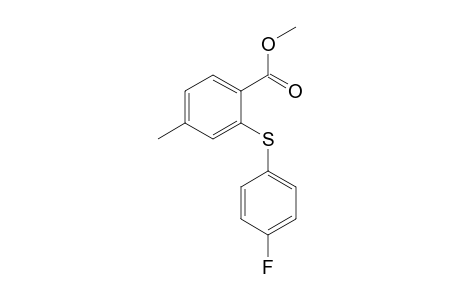 Methyl 4-methyl-2-(4-fluorophenylsulfanyl)benzoate