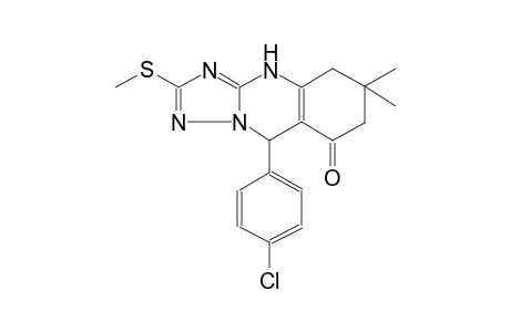 9-(4-Chlorophenyl)-6,6-dimethyl-2-(methylsulfanyl)-5,6,7,9-tetrahydro[1,2,4]triazolo[5,1-b]quinazolin-8(4H)-one