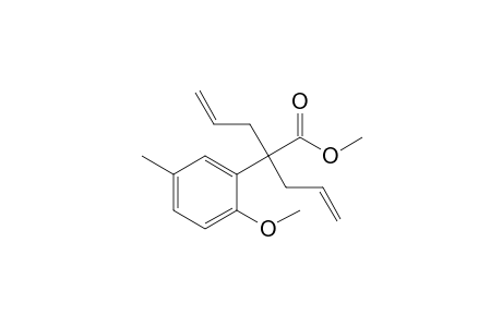 2-(2-Methoxy-5-methylphenyl)-2-prop-2-enyl-4-pentenoic acid methyl ester