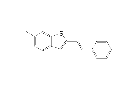 Benzo[b]thiophene, 6-methyl-2-(2-phenylethenyl)-