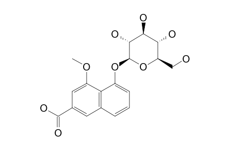 DROSOPHYLLOSIDE;5-HYDROXY-4-METHOXY-2-NAPHTHALENECARBOXYLIC-ACID-5-O-BETA-GLUCOPYRANOSIDE