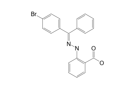 Benzophenone, 4-bromo-, (2-carboxyphenyl)hydrazone