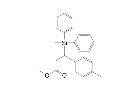 Methyl 3-[(4'-methyl)phenyl]-3-methyldiphenylsilylpropanoate