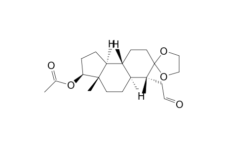Spiro[7H-benz[e]indene-7,2'-[1,3]dioxolane]-6-acetaldehyde, 3-(acetyloxy)dodecahydro-3a,6-dimethyl-, [3S-(3.alpha.,3a.alpha.,5a.beta.,6.beta.,9a.alpha.,9b.beta.)]-