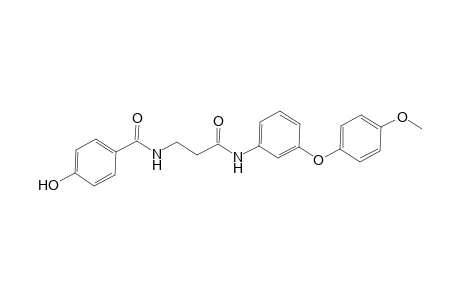 N-(3-(3-(4-Methoxyphenoxy)phenylamino)-3-oxopropyl)-4-hydroxybenzamide