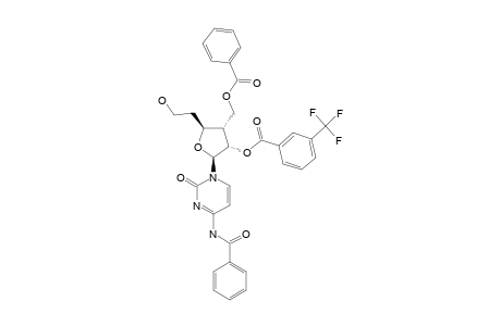 N4-BENZOYL-1-[(2R,3R,4R,5R)-4-BENZOYLOXYMETHYL-5-(2-HYDROXYETHYL)-3-[(META-TRIFLUOROMETHYL)-BENZOYLOXY]-TETRAHYDROFURAN-2-YL]-CYTOSINE