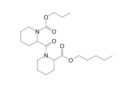 Pipecolylpipecolic acid, N-propoxycarbonyl-, pentyl ester