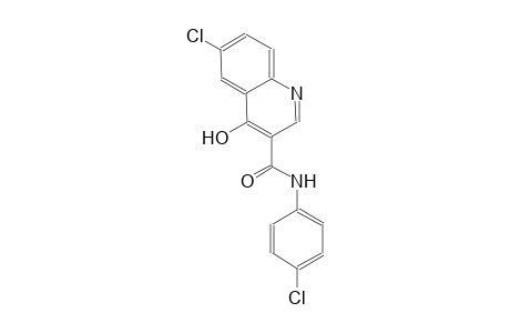 3-quinolinecarboxamide, 6-chloro-N-(4-chlorophenyl)-4-hydroxy-