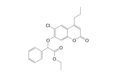 benzeneacetic acid, alpha-[(6-chloro-2-oxo-4-propyl-2H-1-benzopyran-7-yl)oxy]-, ethyl ester