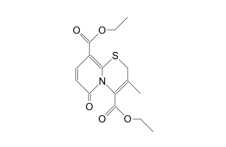 3-Methyl-6-oxo-2H,6H-pyrido(2,1-B)(1,3)thiazine-4,9-dicarboxylic acid, diethyl ester