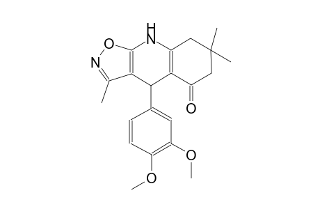 isoxazolo[5,4-b]quinolin-5(6H)-one, 4-(3,4-dimethoxyphenyl)-4,7,8,9-tetrahydro-3,7,7-trimethyl-