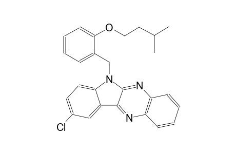 9-chloro-6-[2-(isopentyloxy)benzyl]-6H-indolo[2,3-b]quinoxaline