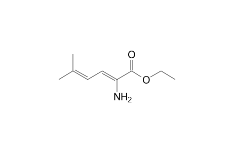 Ethyl 2-amino-5-methylhexa-2,4-dienoate