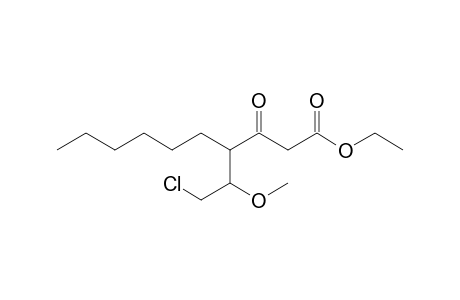 1-(Ethoxycarbonyl)-5-chloro-4-methoxy-3-hexylpentan-2-one
