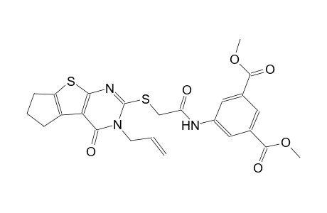 1,3-benzenedicarboxylic acid, 5-[[[[3,5,6,7-tetrahydro-4-oxo-3-(2-propenyl)-4H-cyclopenta[4,5]thieno[2,3-d]pyrimidin-2-yl]thio]acetyl]amino]-, dimethyl ester