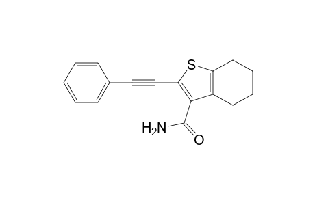 2-(Phenylethynyl)-4,5,6,7-tetrahydrobenzo[b]thiophene-3-carboxamide