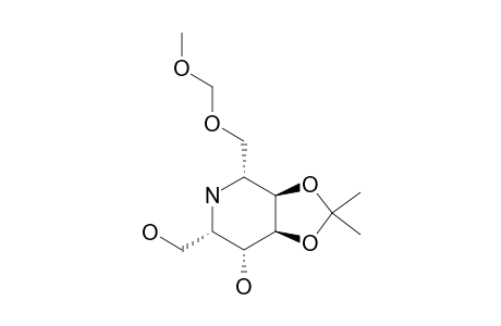 2,6-DIDEOXY-2,6-IMINO-4,5-O-ISOPROPYLIDENE-7-O-METHOXYMETHYL-L-GLYCERO-L-GLUCO-HEPTITOL