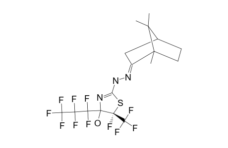 (1S)-CAMPHOR-(4RS,5SR)-5-FLUORO-4-HEPTYFLUOROPROPYL-4-HYDROXY-5-TRIFLUOROMETHYL-4,5-DIHYDROTHIAZOL-2-YLHYDRAZONE